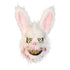 Evil Bloody Rabbit Mask Bloody Plush Bear Mask Halloween Horror Masks Masquerade Party Cosplay Masque Easter Props Tricky Mask - menochic